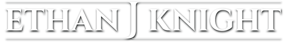 ejk logo letterstyle white